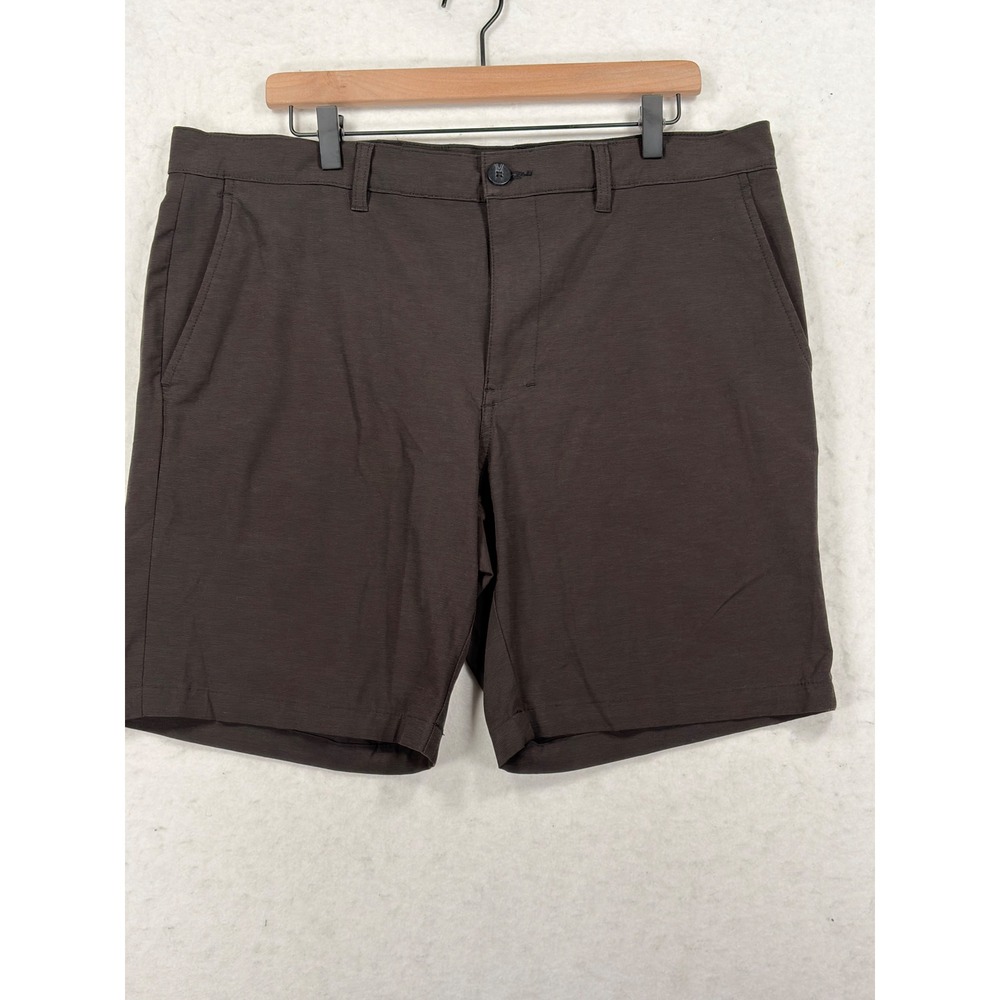Callaway Mens Golf Shorts Brown Stretch Performance Size 36 Flat Front Athletic